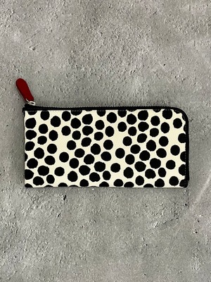 DEUX MILLE ドゥミル キップレザーL型長財布［ブラック］