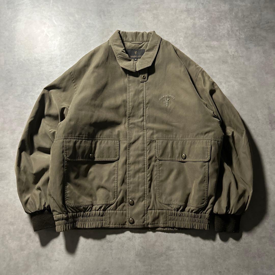 CURRENT STAGE ワンポイントロゴ ジップアップ ブルゾン ジャケット