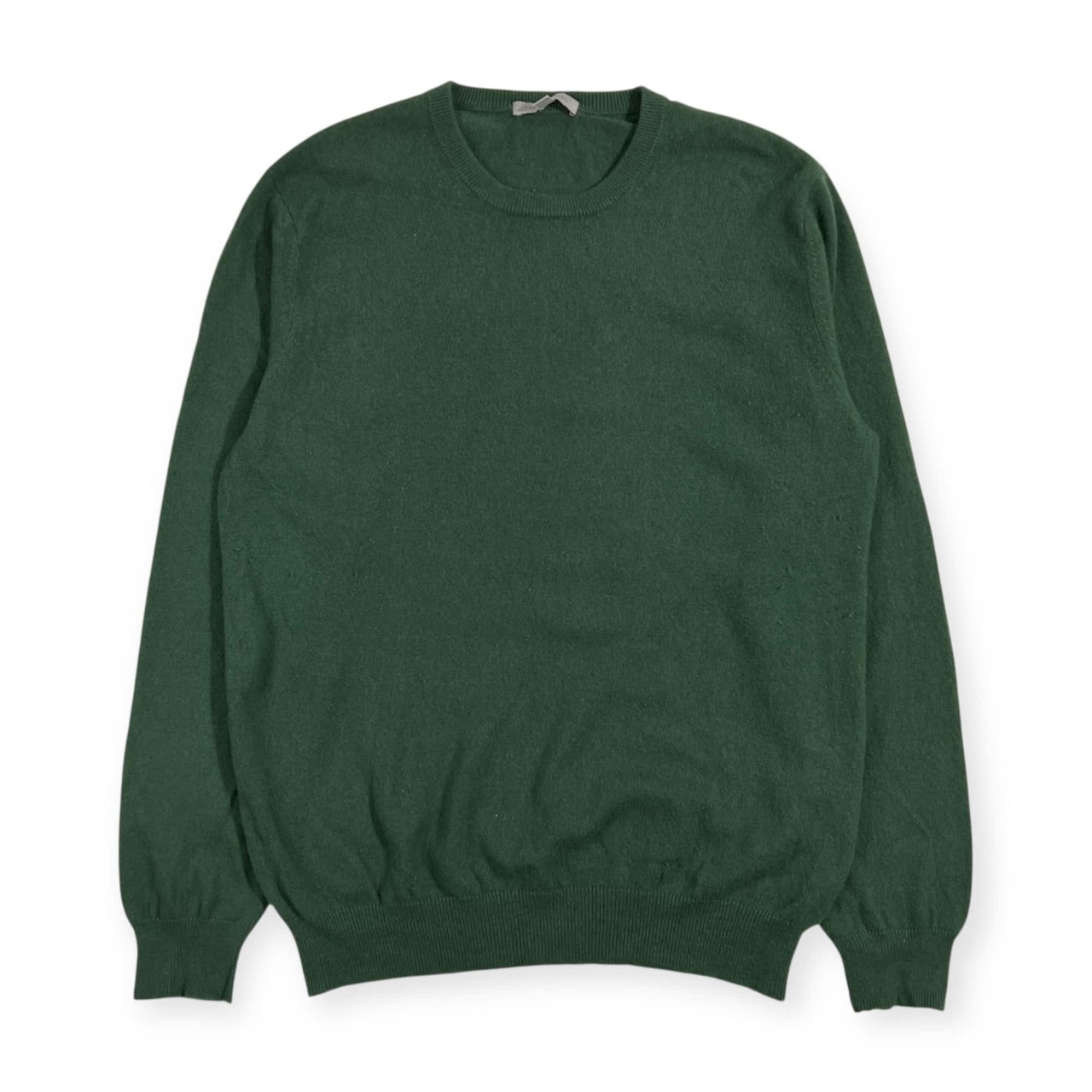 カシミヤ100% UNIQLO ユニクロ ニット セーター L/グリーン メンズ