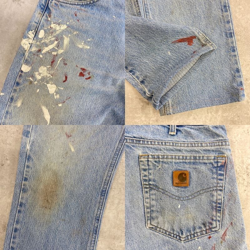 Carhartt カーハート リアルペイント ペンキ デニムパンツ 5ポケット