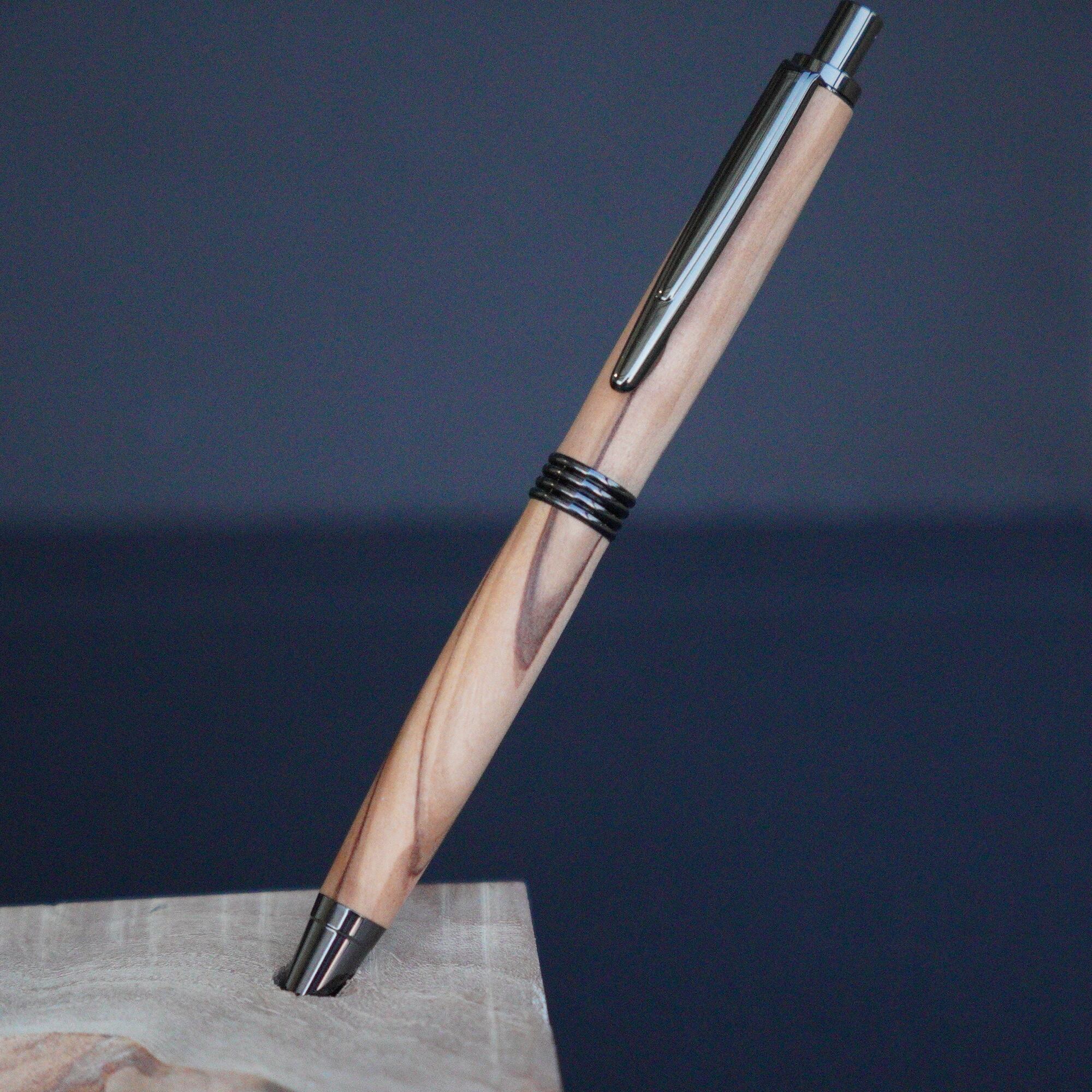 木軸シャーペン【剪定オリーブ】 | Olive wood mechanical pencil 1-2