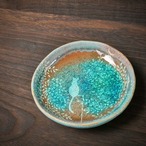 みずたまり小皿 no.120 月夜猫