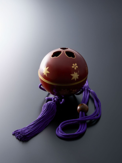 Hanging Incense ❝Kunshu❞® Shunjyu(Gold lacquer )True lacquer finish(Red)Small 11cm Purple tassel Hanging Incense ❝Kunshu❞® Shunjyu(Gold lacquer )True lacquer finish(Red)Small 11cm Purple tassel