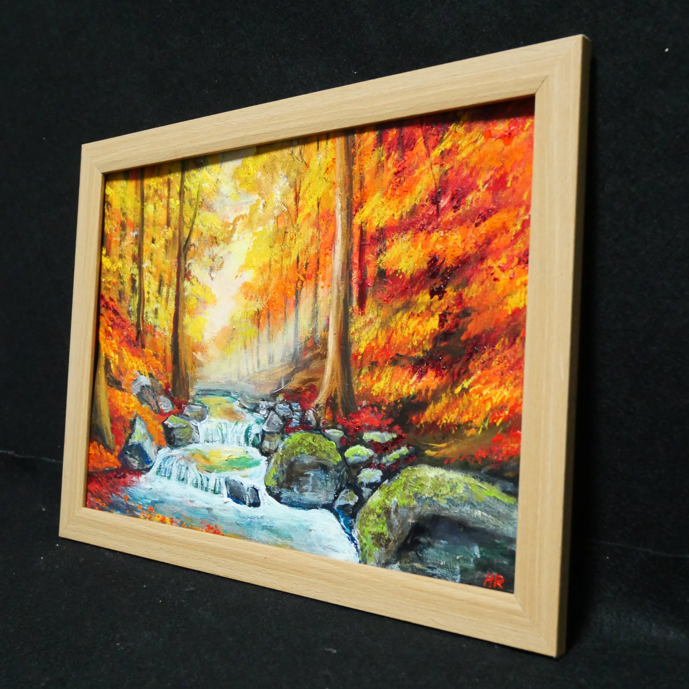 油絵 絵画 【紅葉川渓谷】 | HIROSHI1990 油絵 絵画 【紅葉川渓谷】 | HIROSHI1990
