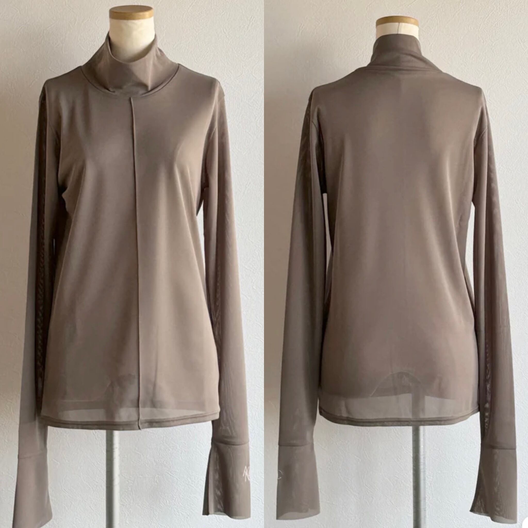 ANIECA 】 High neck ANC Sheer Tops | valance 福井｜レディース