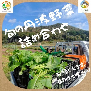 【予約】旬の丹波野菜詰め合わせ：送料込み