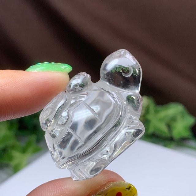 1.透明度高☆親子亀水晶☆