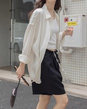 Natural drape Shirt　N1204