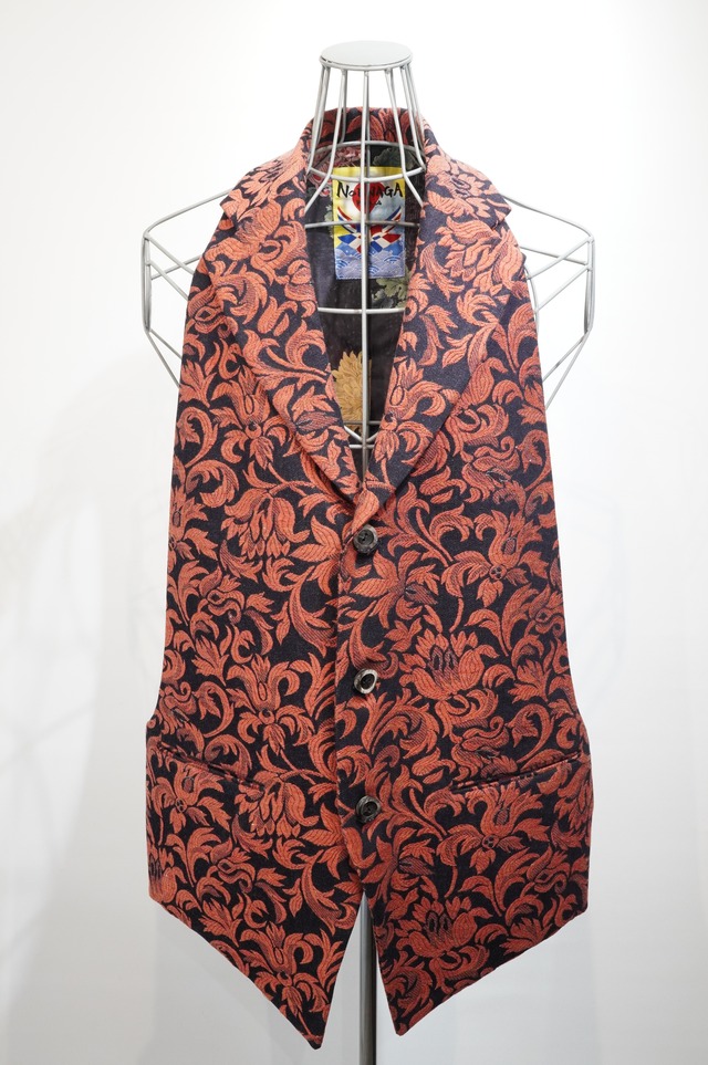 NOBNAGA Paris /Single 3B Notched Collar Long Vest