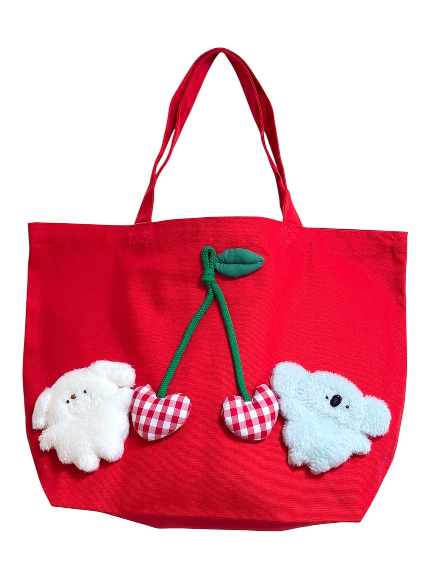 【6/21(日)18:00-6/24(水)12:00まで限定❣️】hammy&dacco / なかよしトートバッグ(赤)