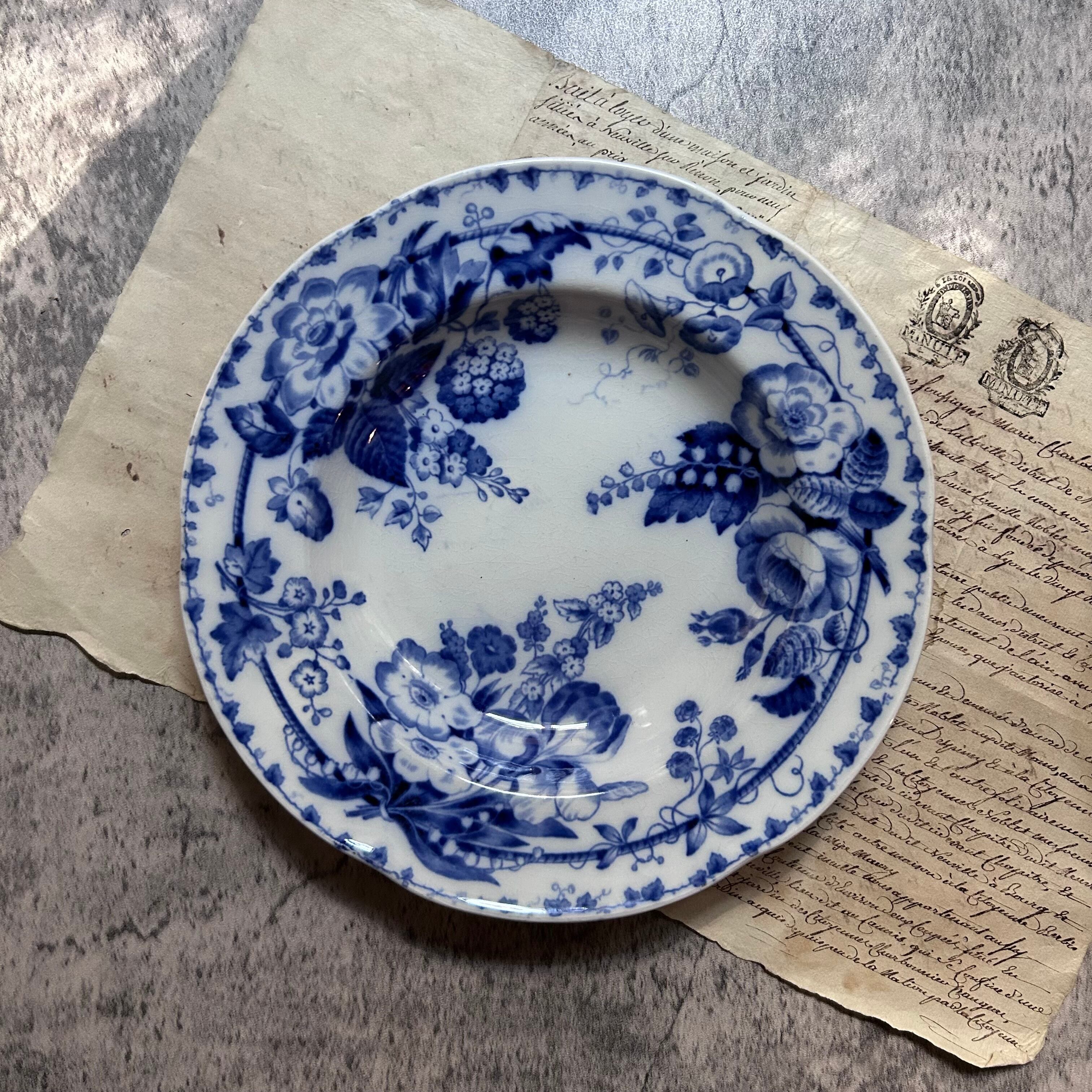 希少 クレイユモントロー FLORA ソーシエール フランスアンティーク