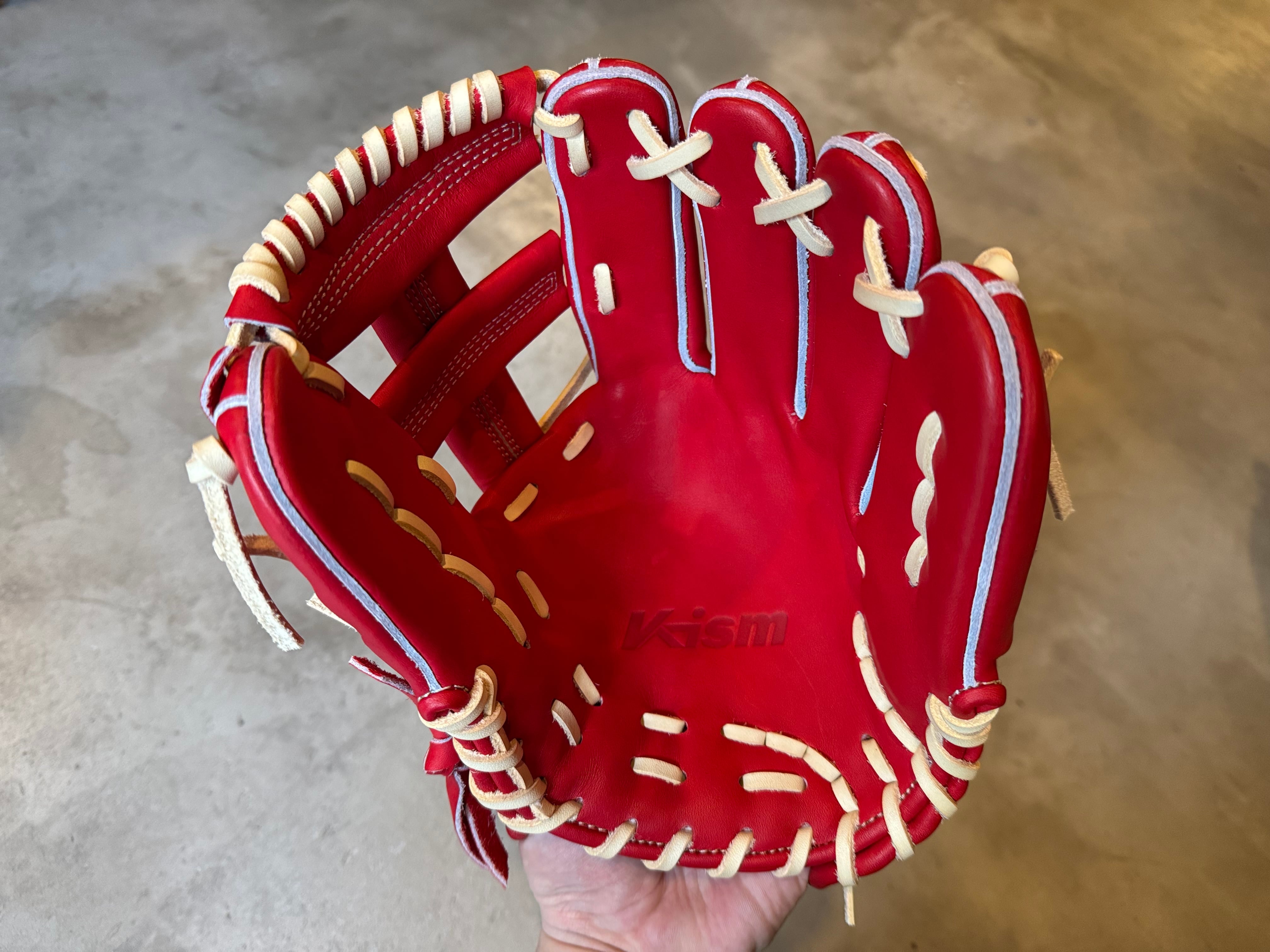 Glove works 硬式グローブ レッド 【公式通販】
