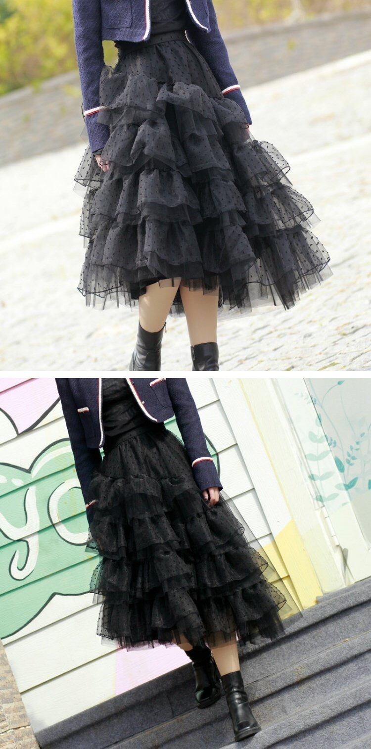 黒】スカート ボトムス メッシュ XL XXL フレア ガーリー 可愛い 緑 赤