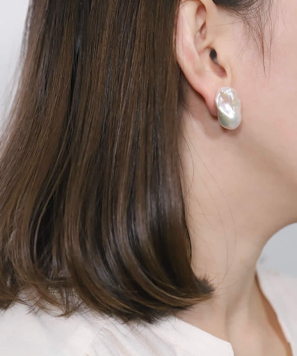 baroque pearl stud pierce/earring〈高品質 Sクラス〉 | LARICA