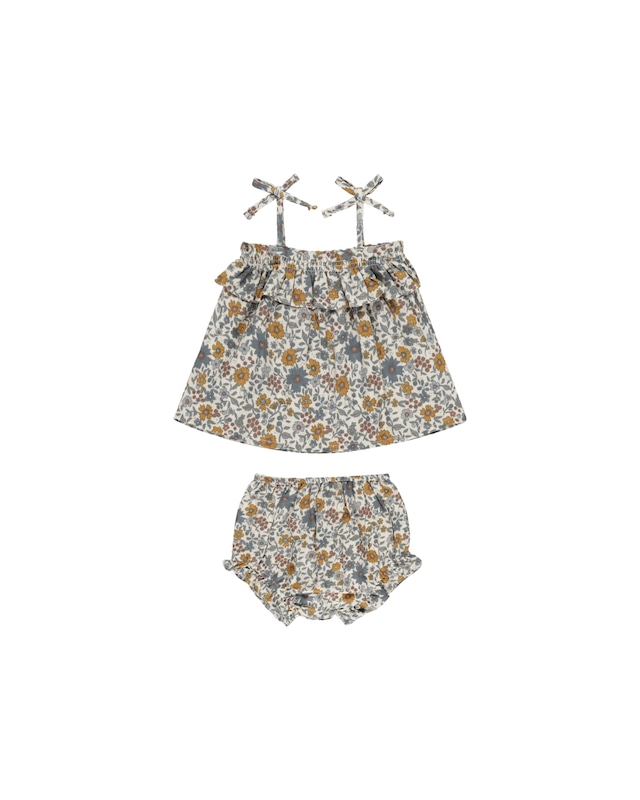 【Rylee + Cru】Ruffle Tube Top Set || Gardenia