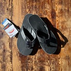 "Rainbow Sandals"Single Layer Classic Leather/ Classic Black Leather