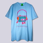 あいがはじける｜Tシャツ-水色