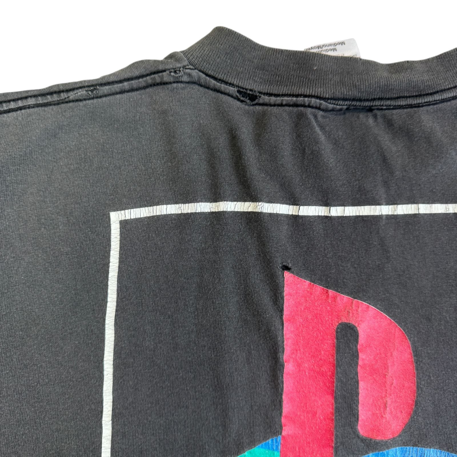 90s PlayStation ロゴ プリント Tシャツ Mサイズ プレイステーション