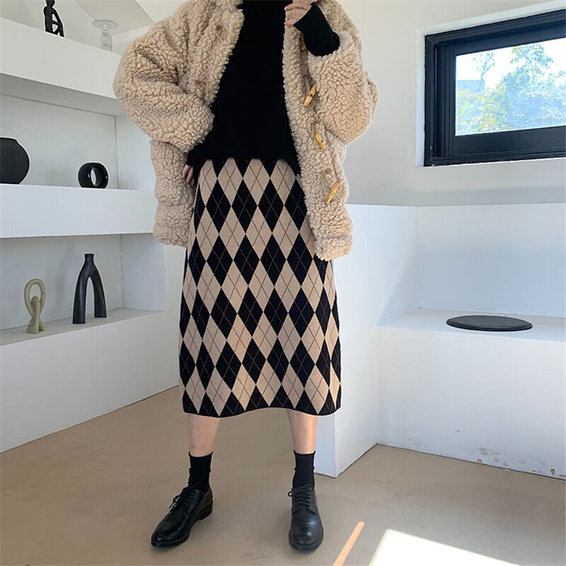 秋冬コーデ ロングニット セーター ニットワンピース ひざ丈 選ぶなら