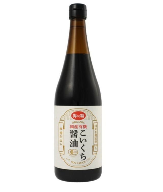 海の精 国産有機こいくち醤油　720ml