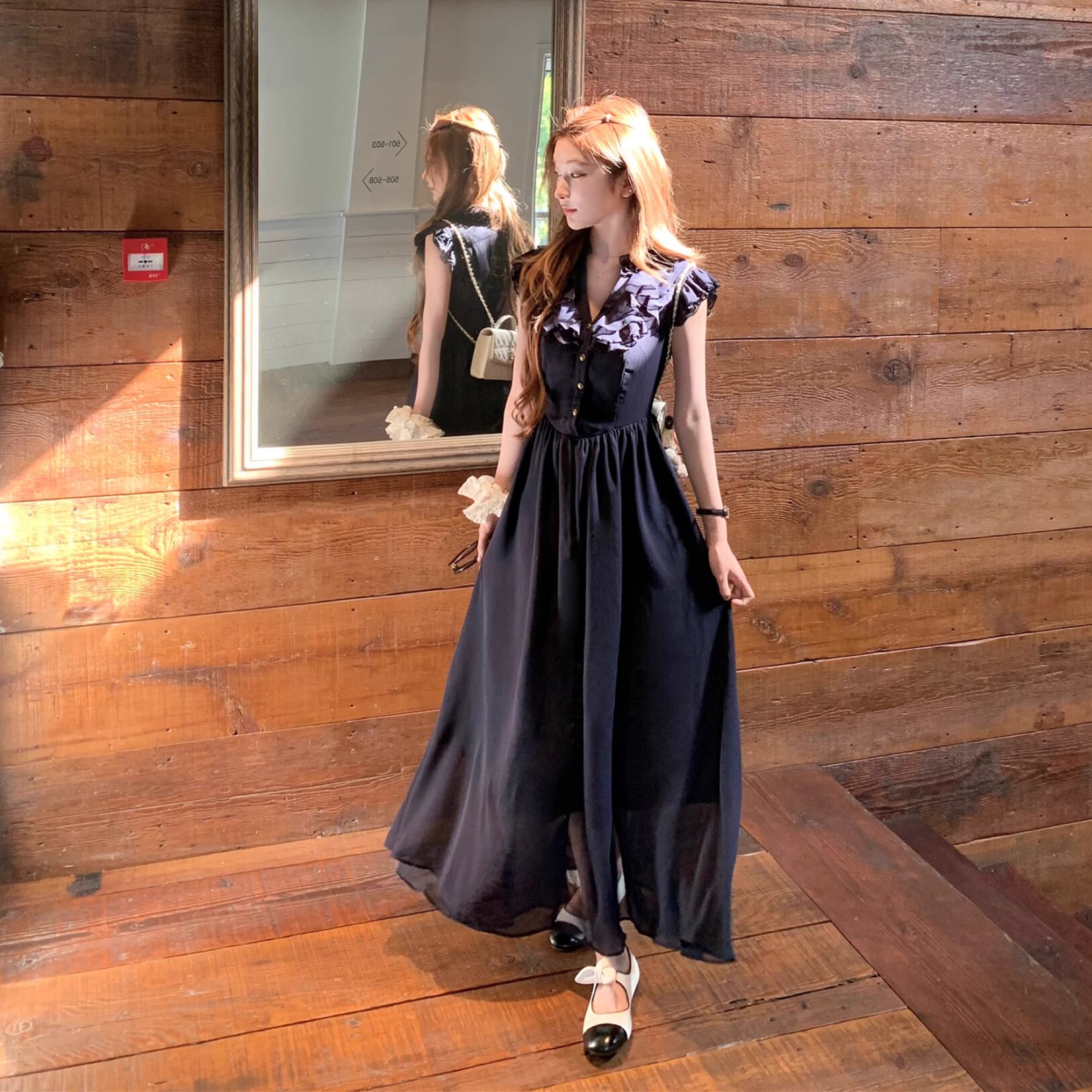 【dress】フリルデートワンピース M31839