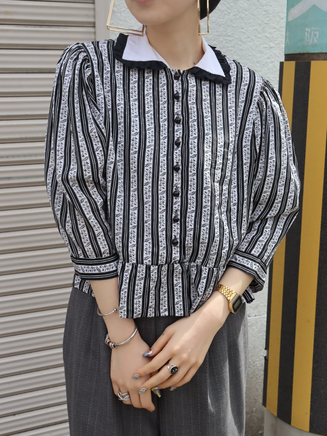 design collared blouse【1297】