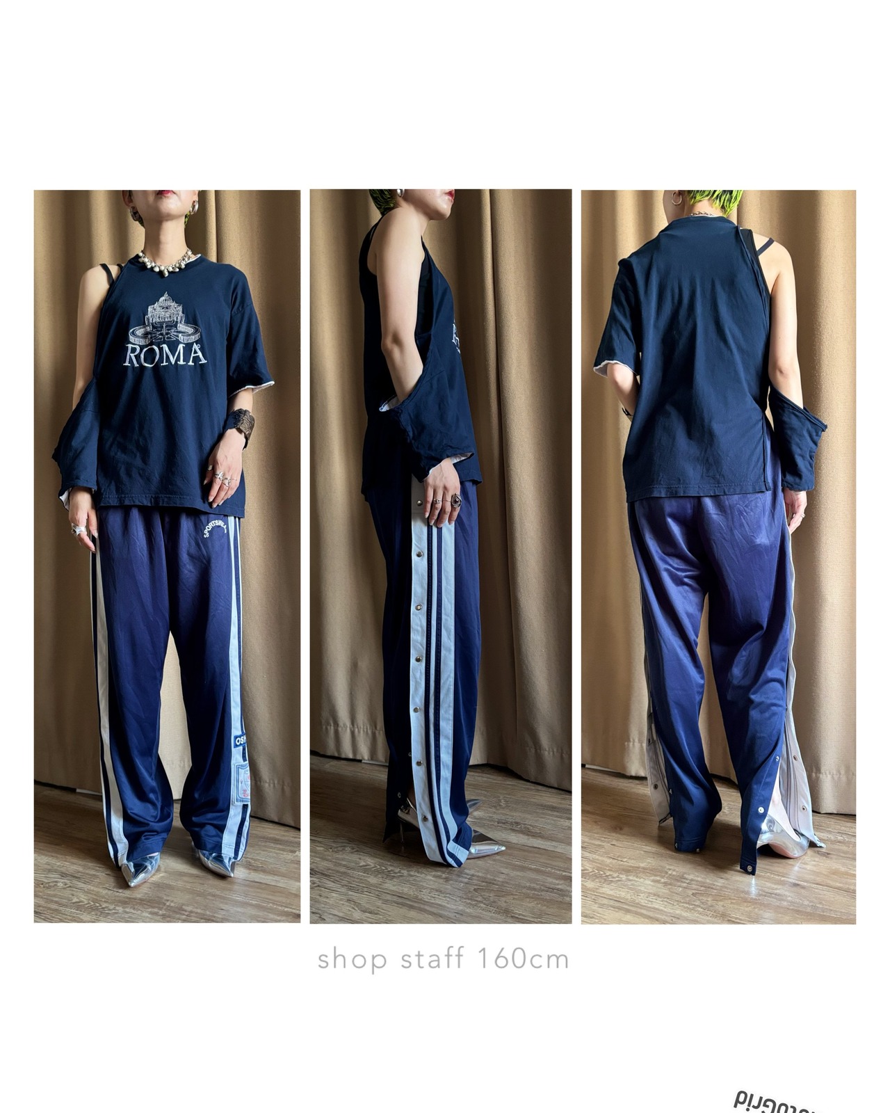 ROMA 2way remake t shirt-4834-7
