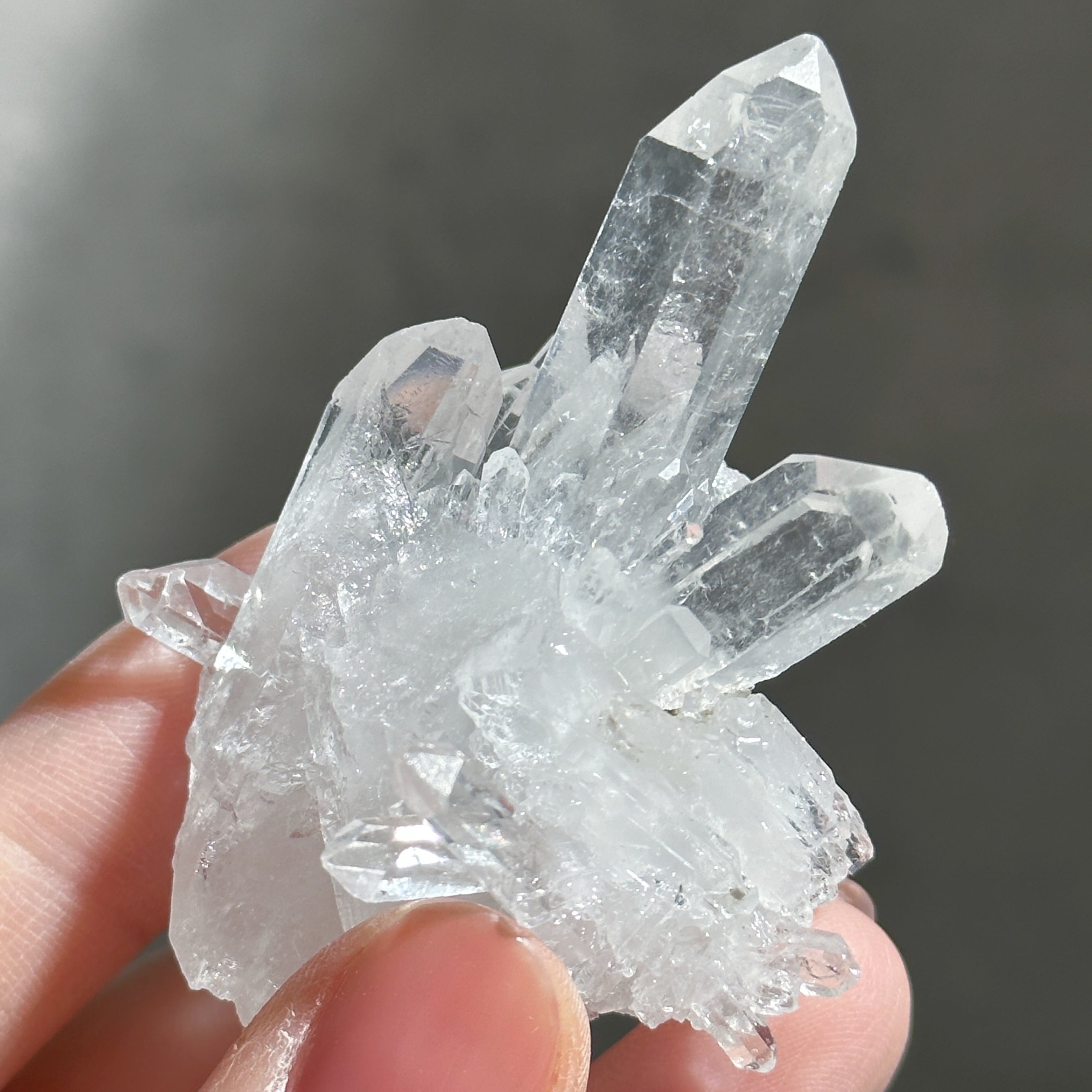 ゼッカ産水晶クリアクォーツ クラスター52◇ Clear Quartz From Zeca