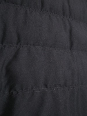 over silhouette down vest jacket