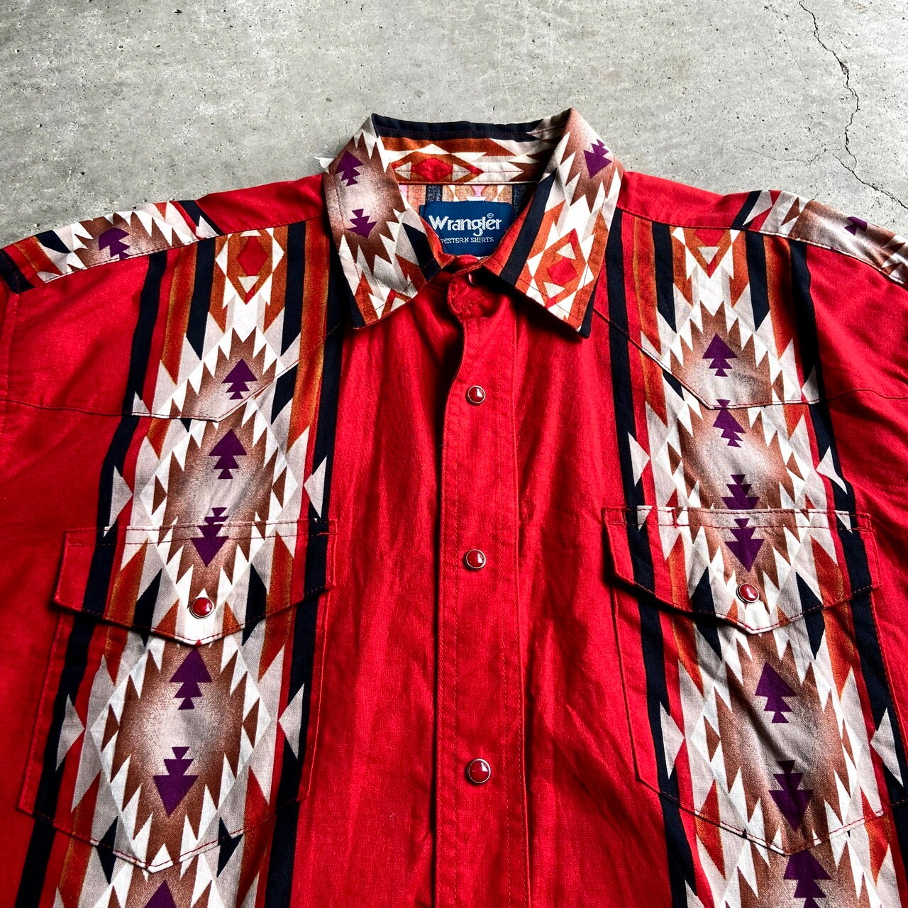 80年代〜90年代 Wrangler ラングラー 総柄 ネイティブ柄 ストライプ 