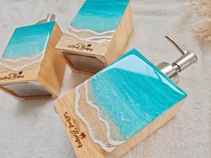 177.オーシャンレジンアート ソープディスペンサー