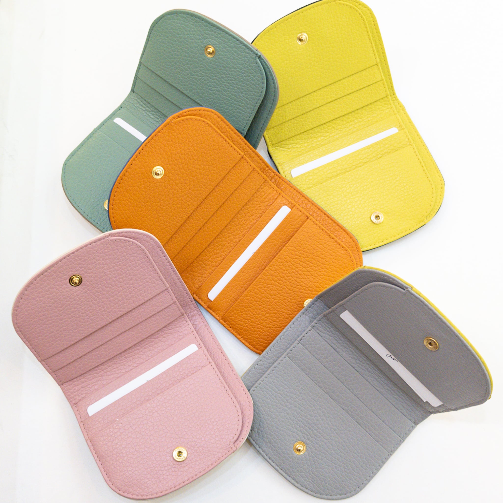 イタリア牛革】COMBI二つ折り財布 バイカラー6色展開 M5081 | MUZICA