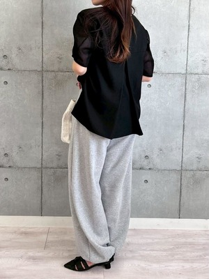 ロージー  Rosiee 袖メッシュブラウス