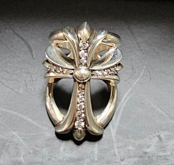 CHROME HEARTS クロムハーツ タイニーE CHプラスリング 22K CHROME HEARTS クロムハーツ タイニーE CHプラスリング 22K