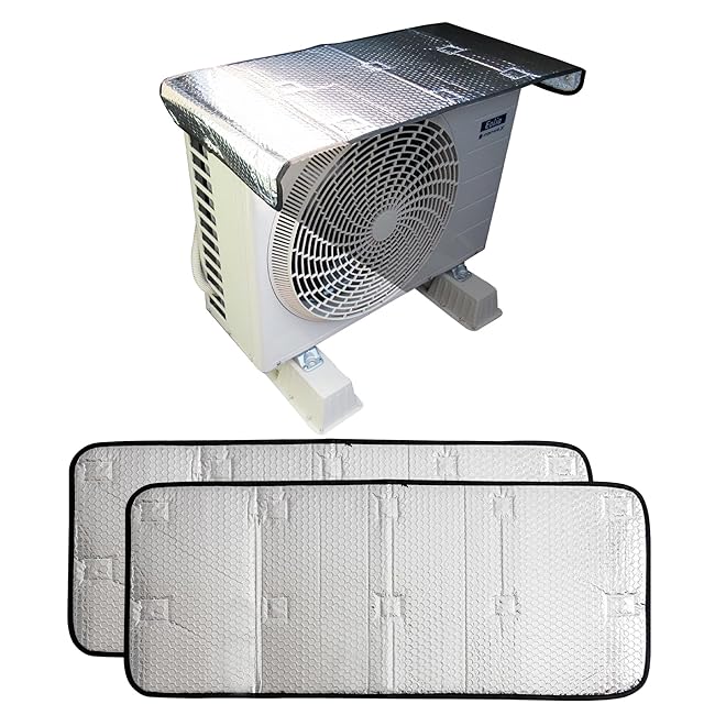 日晴金属 エアコン配管用 アルミ窓パネル シルバー 550〜820mm C