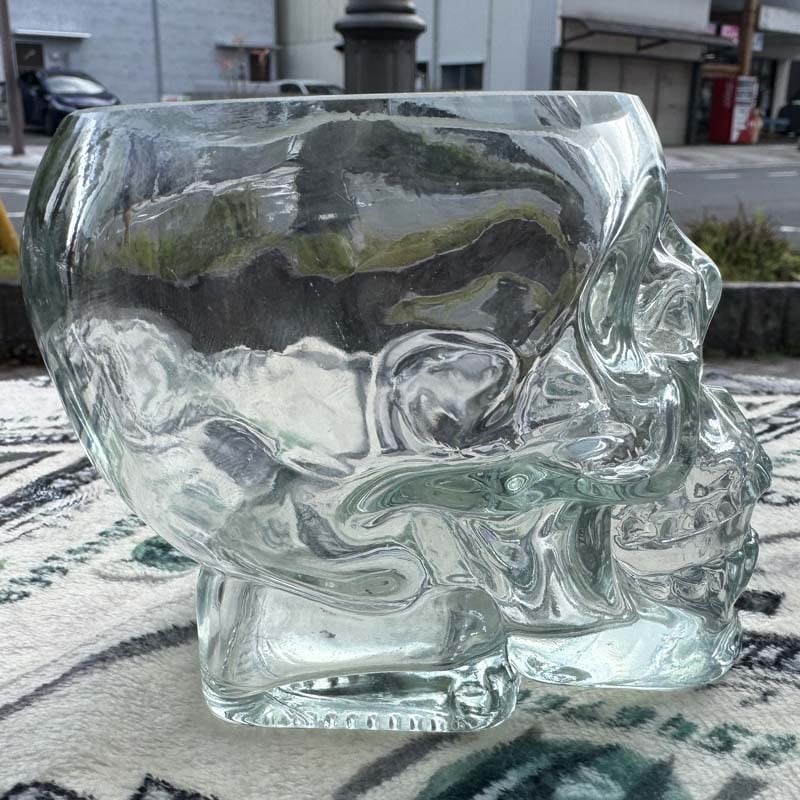 SKULL Large Glass、無鉛ガラス、クリスタルガラス、スカル、骸骨