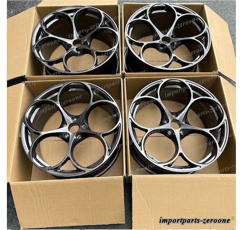 アルファロメオ 147 156 18インチ 19インチ グロスドラックグレー ホイール 18x8 19x9 -BRN-11890★