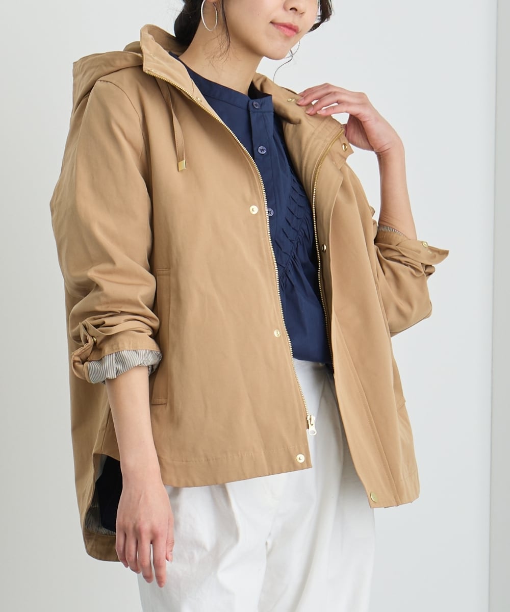 No.23500 グログランショートジャケット Beige | OandI(オー No.23500 グログランショートジャケット Beige | OandI(オー