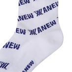 Diagonal logo repeat Knee socks [サイズ: F (AGCUWSC06RBF)] [カラー: ROYAL BLUE]