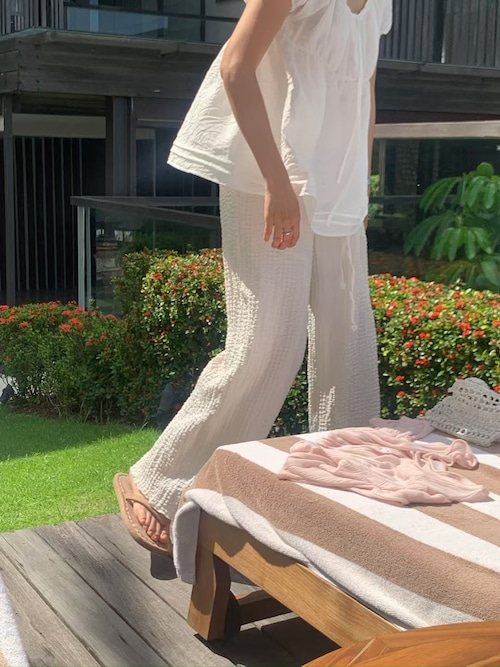 (LITER) niece wrinkle pants / 2color