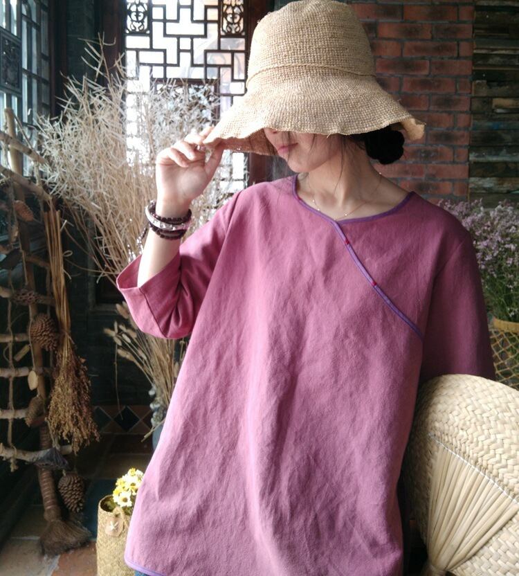 スリーブシャツ ステッチ Yiranxuaディースワード13261617471