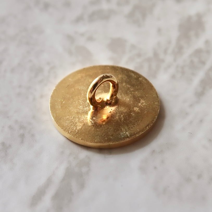 VINTAGE HERMES BUTTON】セリエ ゴールド ボタン 14mm H-26002