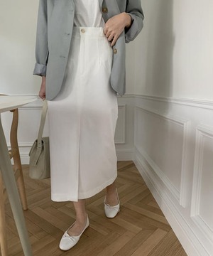 《即納商品》forest cotton skirt (ivory / yellow)