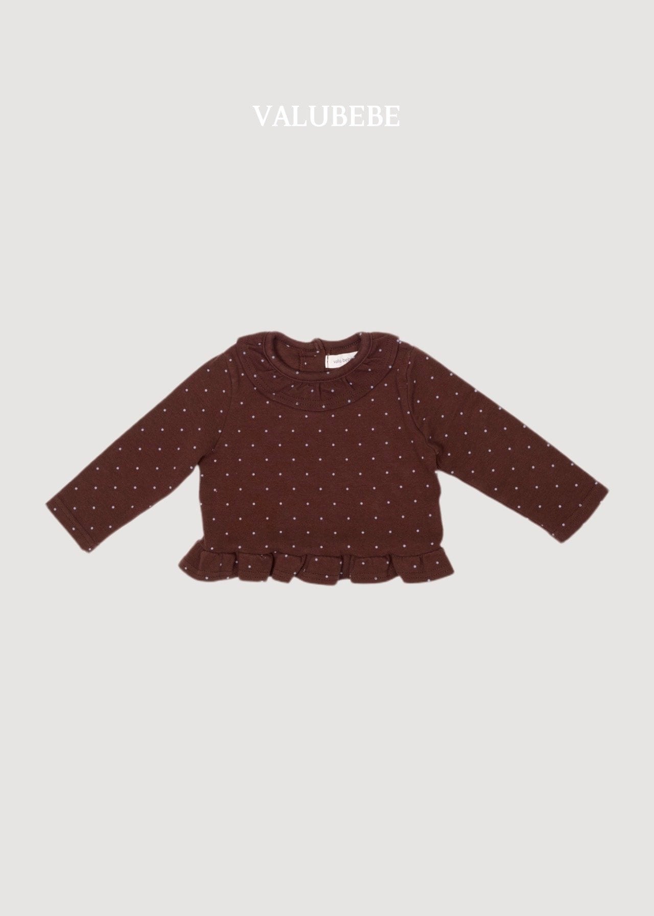 送料無料【予約】/ シュシュドットフリルTシャツ / valubebe