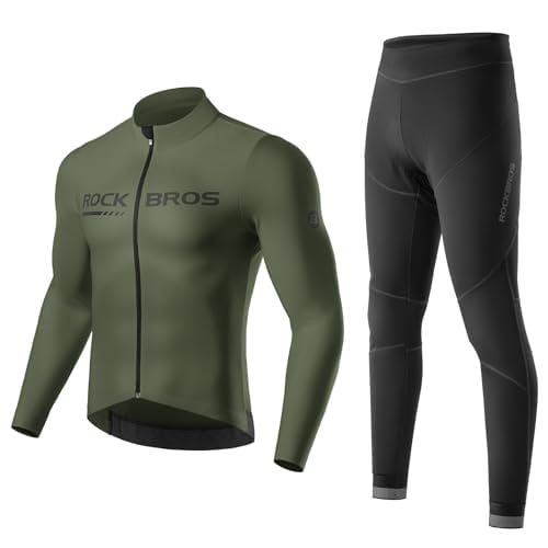 サイクルジャージ 秋 冬 長袖 サイクルウェア 上下セット 防風 防寒 裏