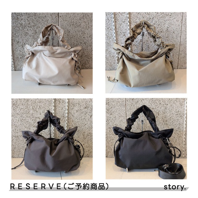 予約商品【story.】NY GATHER HANDLE TOTE M