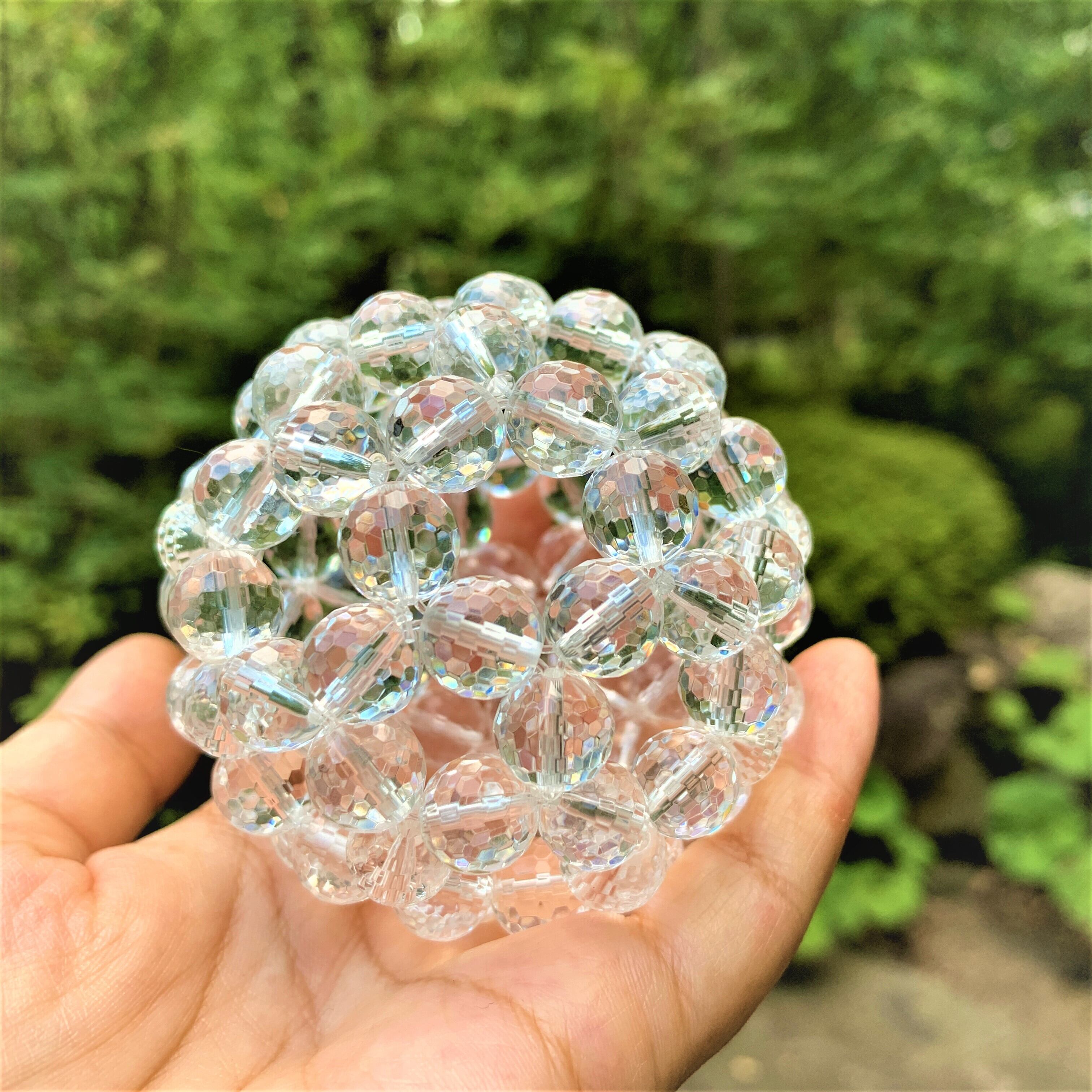 水晶ビーズ多面体【バッキーボール】直径6.5㎝ | earth venus