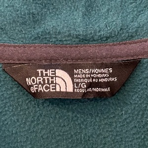 【THE NORTH FACE】ハーフジップ フリースジャケット ハーフドーム 刺繍ロゴ メンズL アメリカ古着