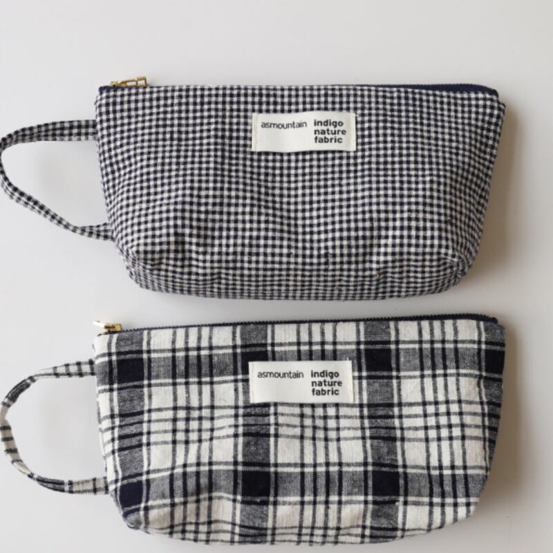 チェック柄クラッチミニバッグ M2025