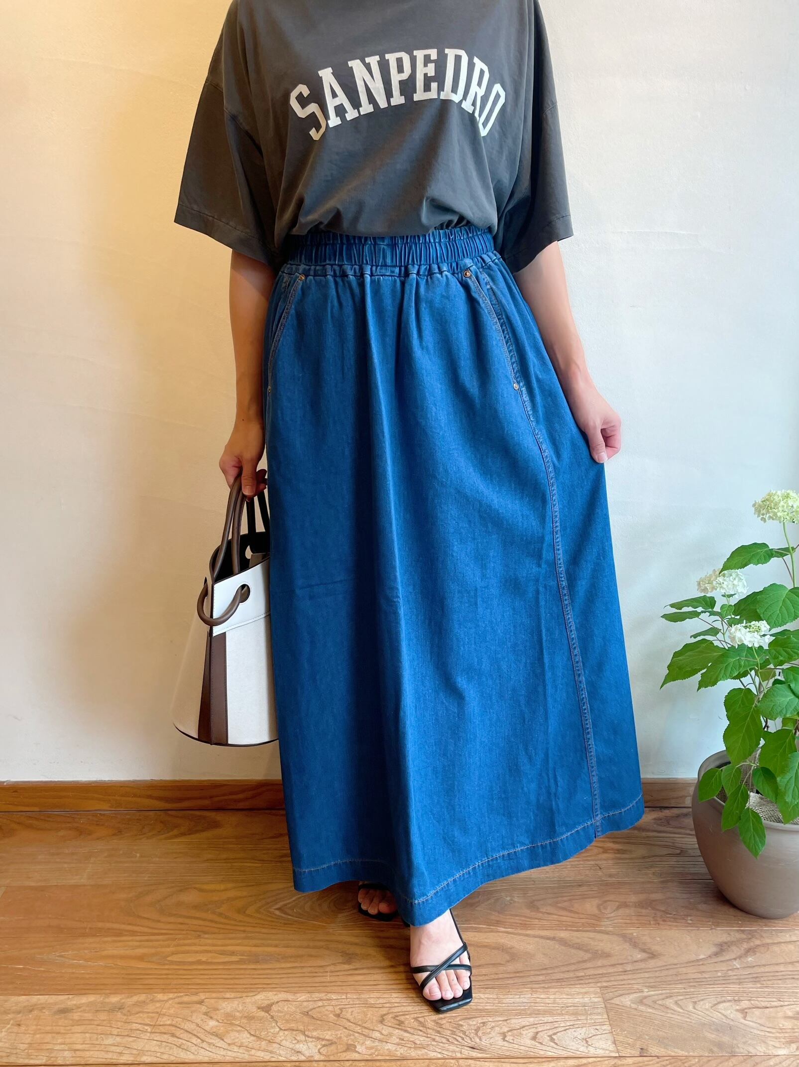 SALE新品】 ギャザーIラインスカートの通販 by mado's shop|ラクマ